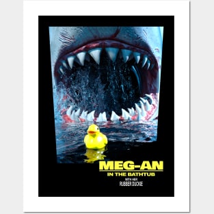 Megalodon the terror of the bathrooms - Parody Posters and Art